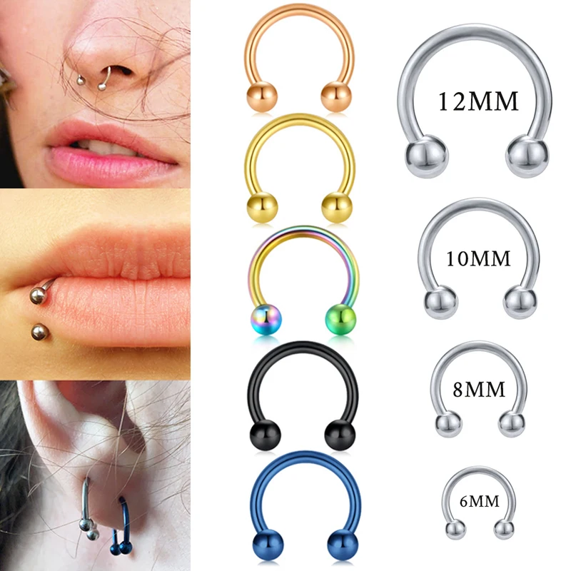 Zoor Body Jewelry - 1PC Stainless Steel Nose Ring 12G