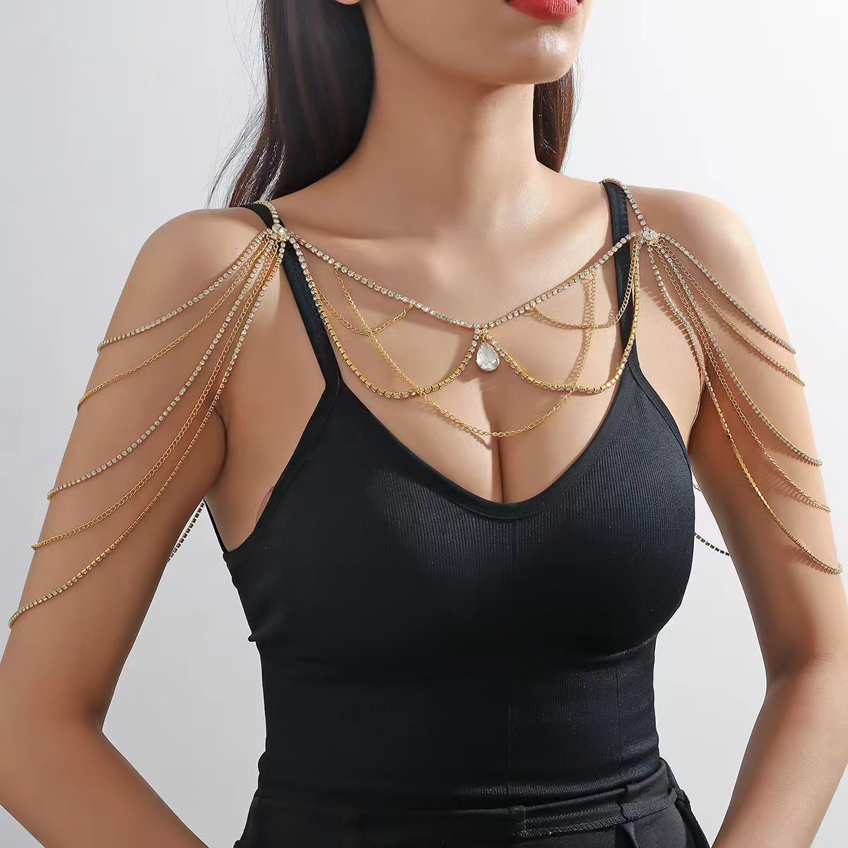 Body Jewelry Luxury - Hot selling and explosive geometric rhinestone