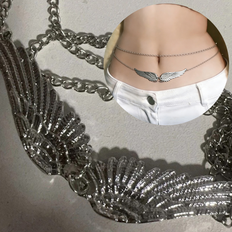 Body Jewelry Usa - Double Layer Wings Angel Waist Chain