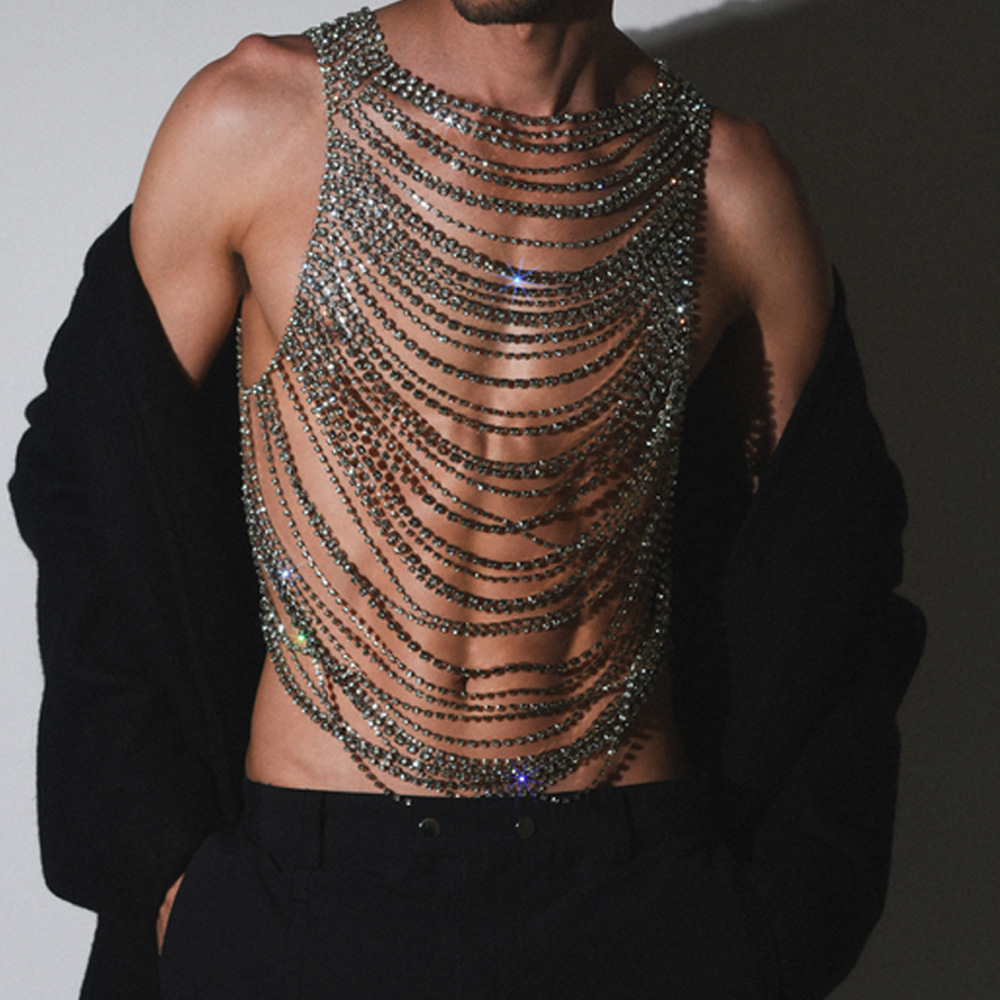 Body Jewelry Chest - Fashion Luxurious Bling Men Women's Body