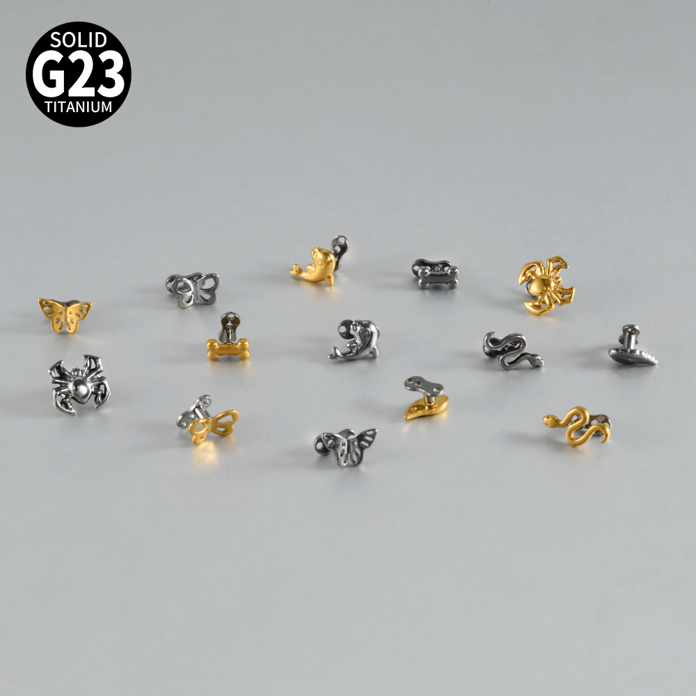 14-1PCS G23 Pure Titanium Butt - Body Jewelry Dermal avaliação e preço