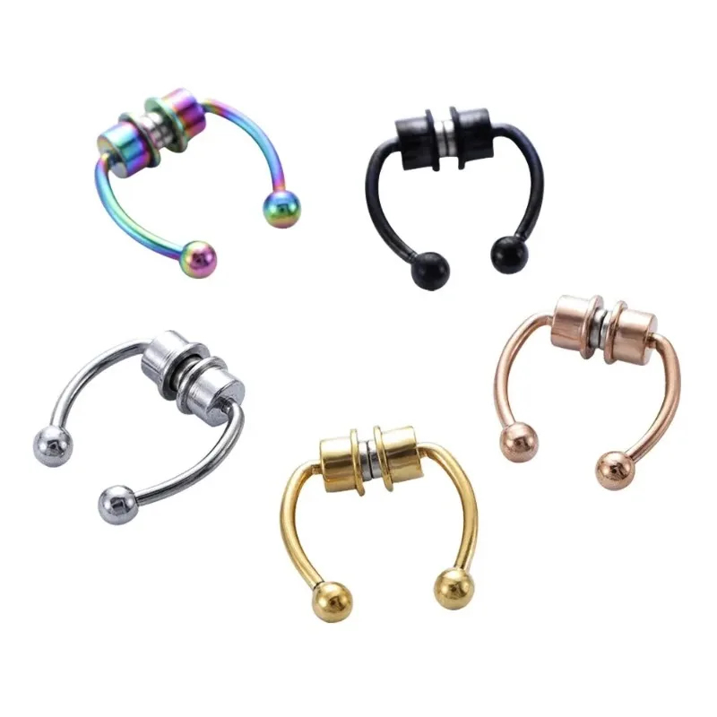 1/2/3Pcs Fake Magnetic Nose Ri - Body Jewelry Nose Ring avaliação e preço