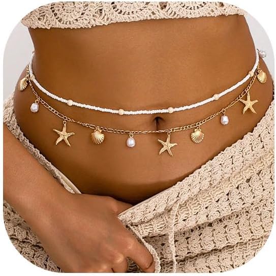 Starfish Waist Chain Women Adj - Body Jewelry Online avaliação e preço