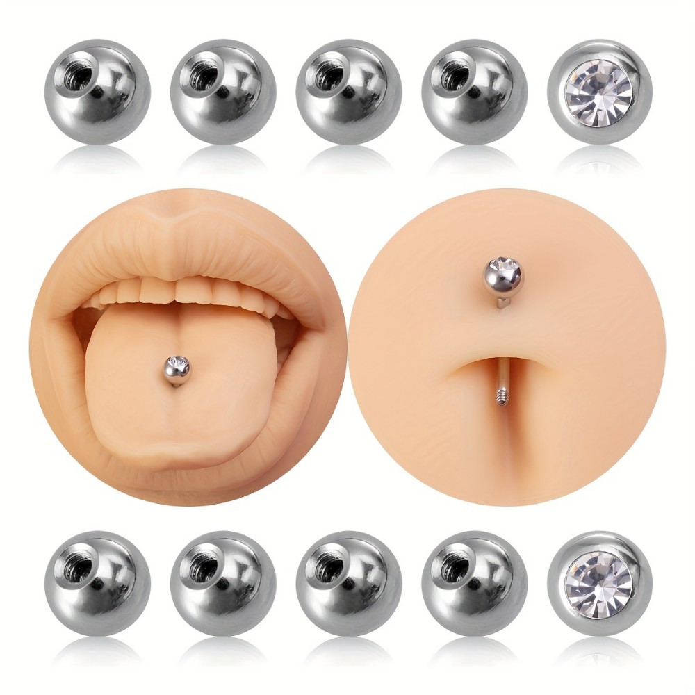 10pcs Piercing Balls 3mm 5mm S - Body Jewelry Store avaliação e preço