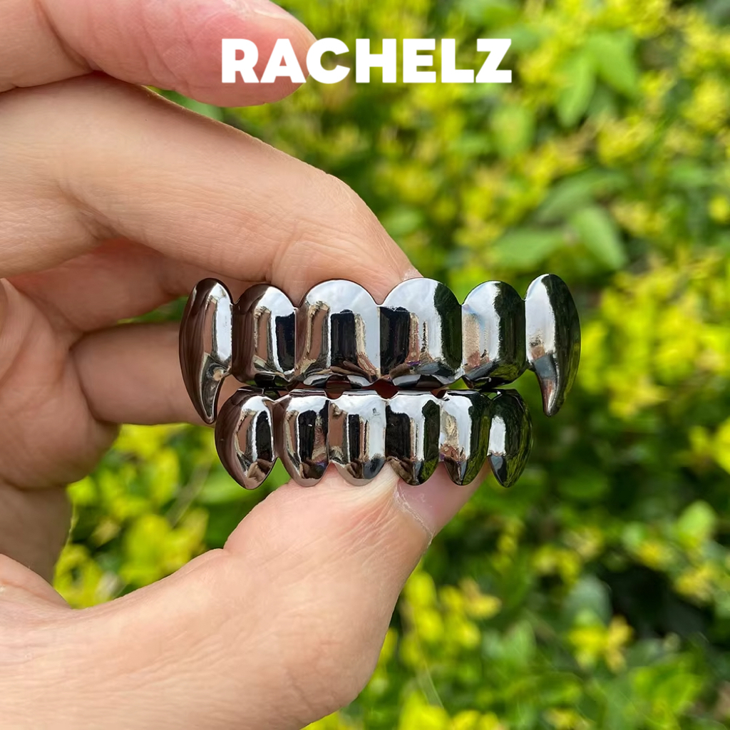 RACHELZ Hip Hop Black Fangs To - Body Jewelry Gold Plated avaliação e preço