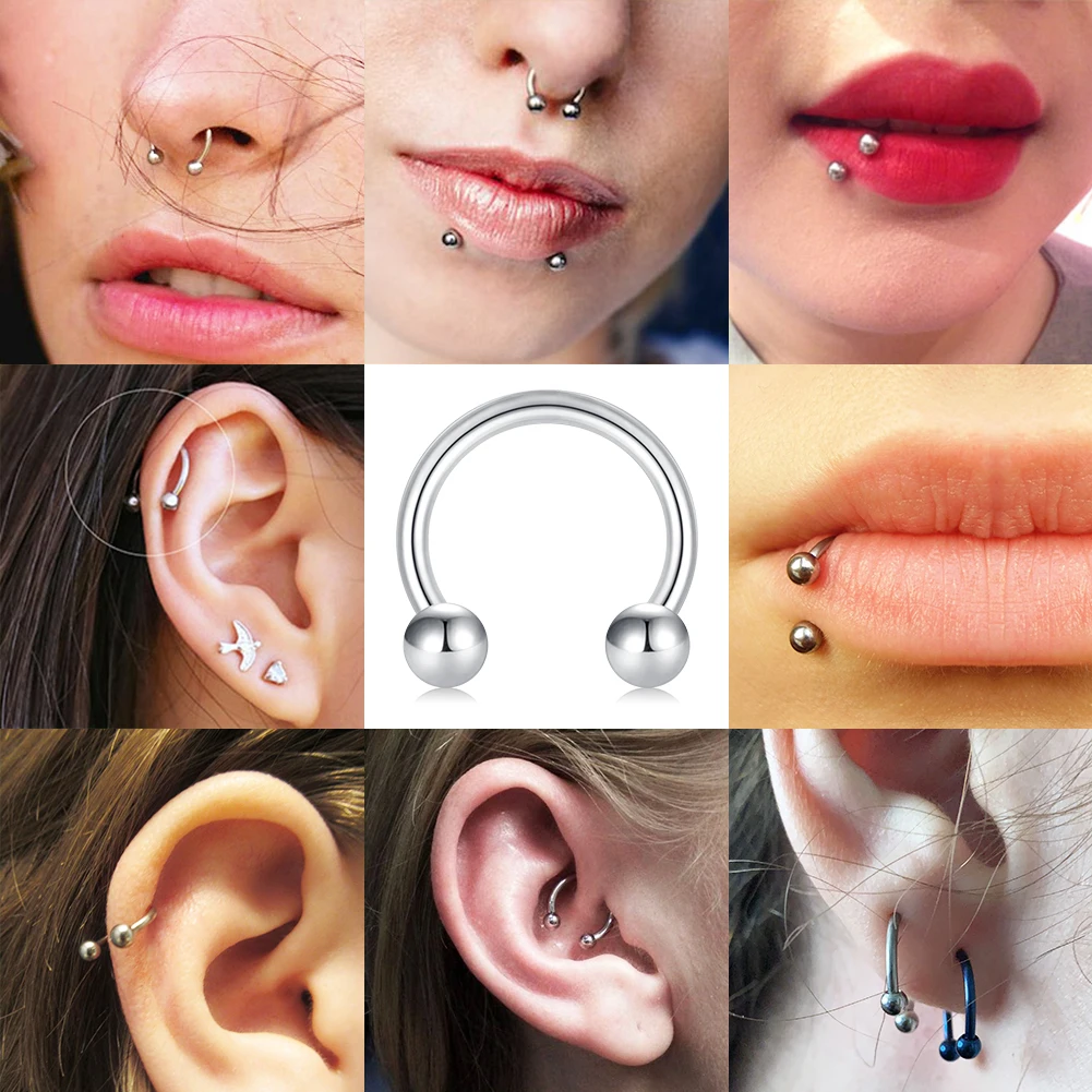 1PC Stainless Steel Nose Ring  - Zoor Body Jewelry avaliação e preço