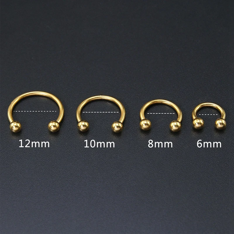 1PC Stainless Steel Nose Ring  - Zoor Body Jewelry avaliação e preço
