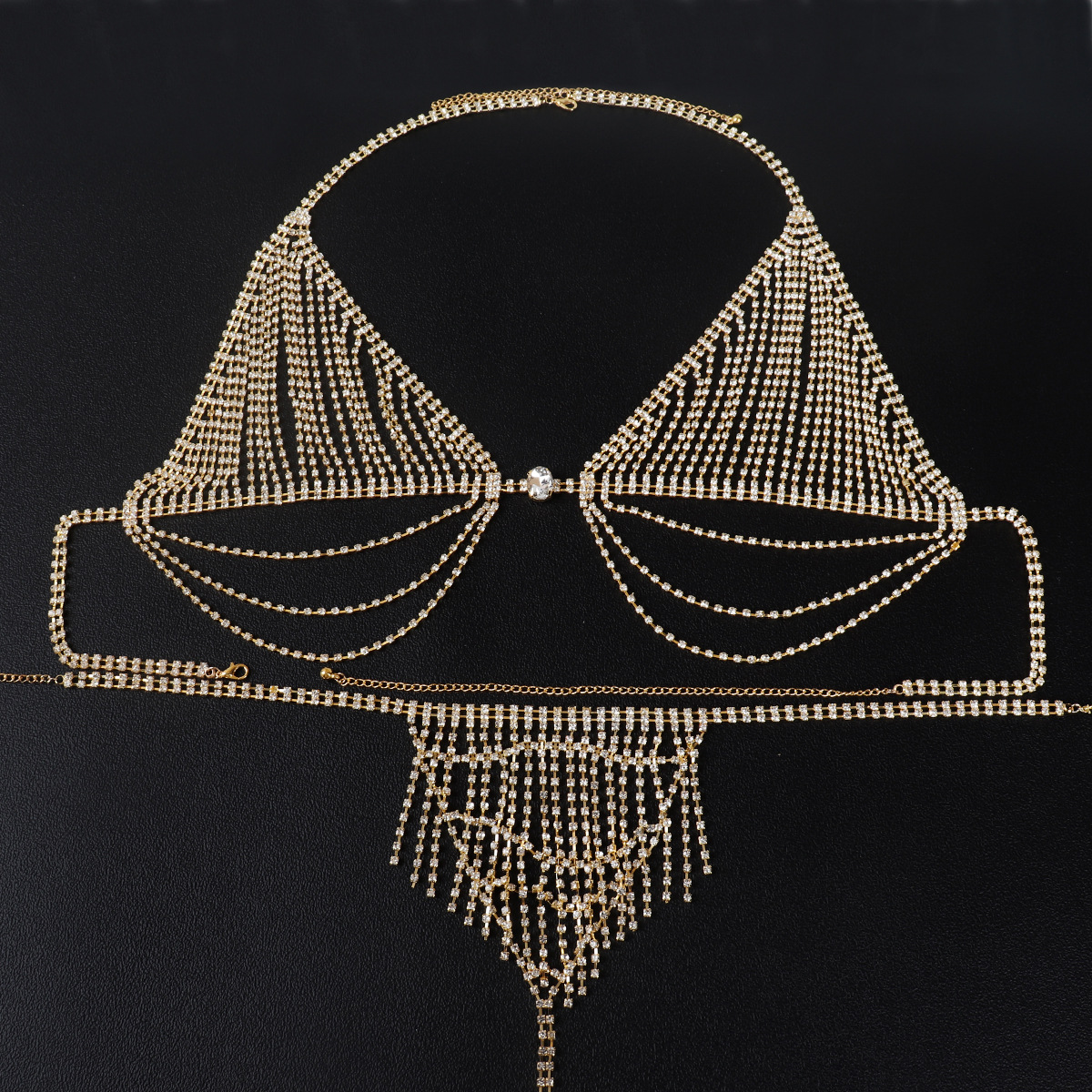 Fashionable Tassels Sexy Rhine - Body Jewelry Bra avaliação e preço
