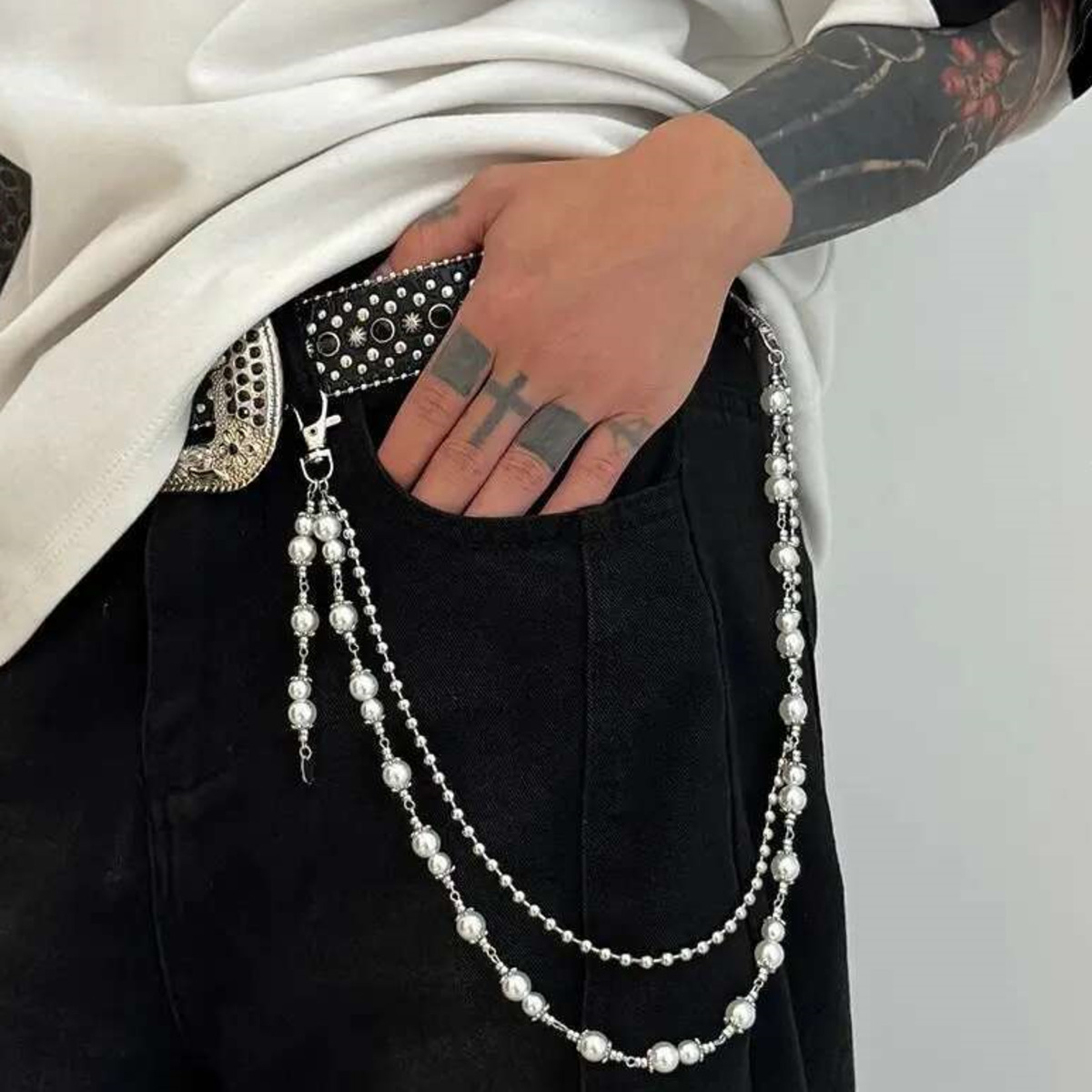 Salircon Punk Multilayer Imita - Body Jewelry Charms avaliação e preço