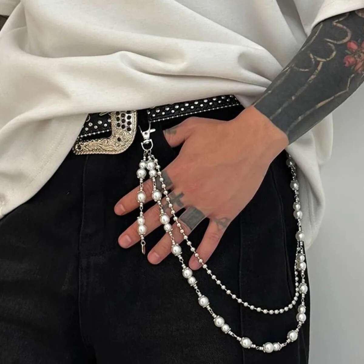 Salircon Punk Multilayer Imita - Body Jewelry Charms avaliação e preço