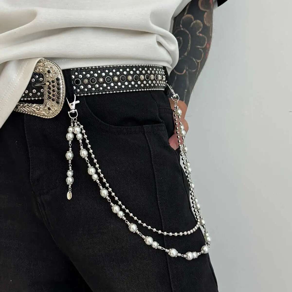 Salircon Punk Multilayer Imita - Body Jewelry Charms avaliação e preço