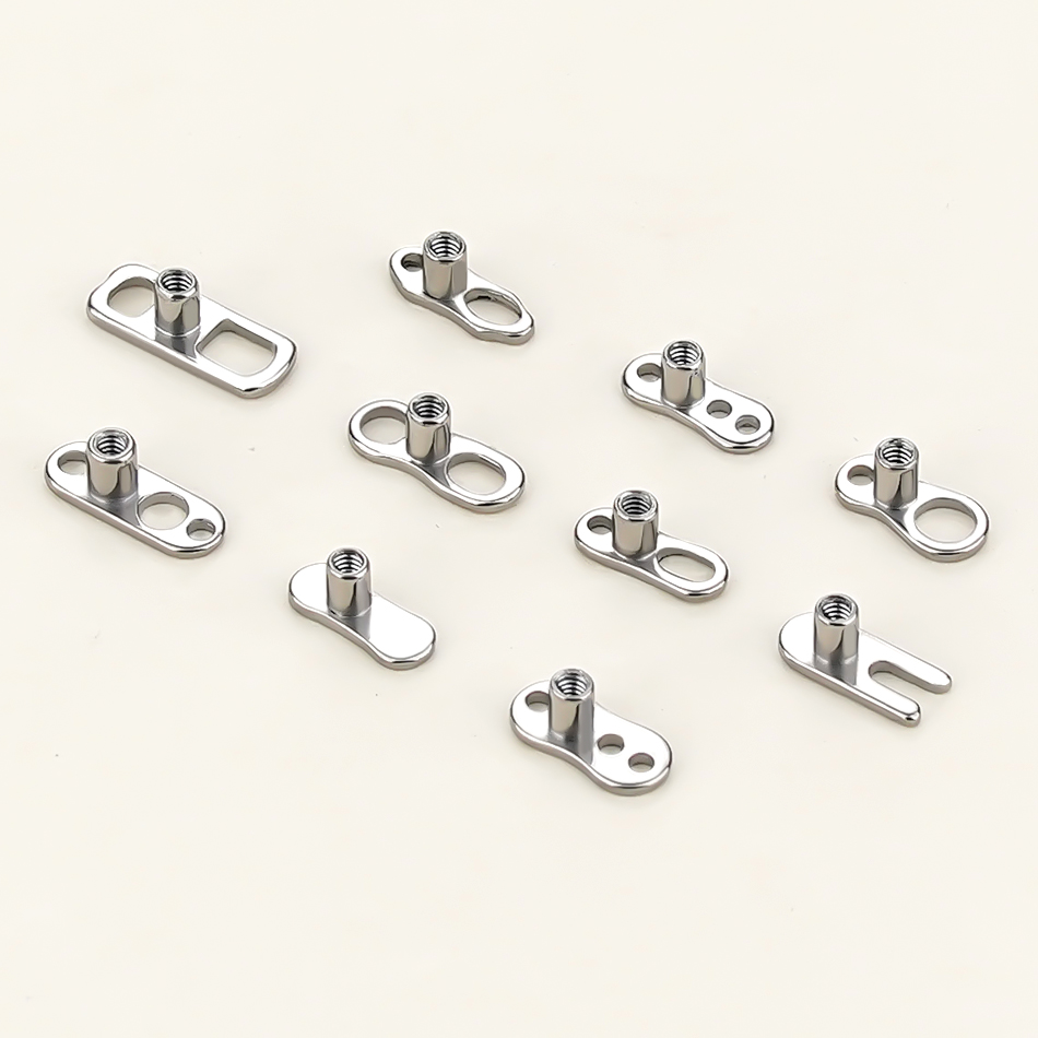 5Pcs/10Pcs /50Pcs Titanium Der - Body Jewelry Dermal avaliação e preço