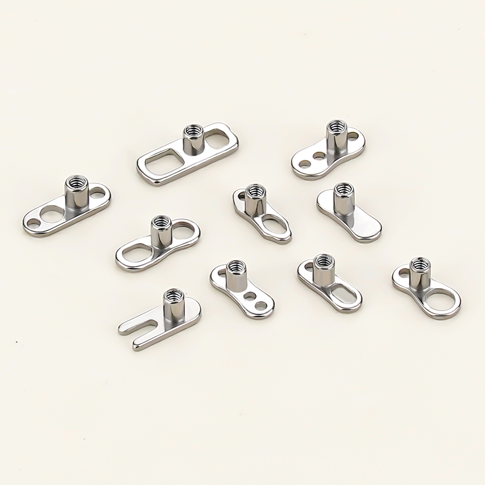 5Pcs/10Pcs /50Pcs Titanium Der - Body Jewelry Dermal avaliação e preço