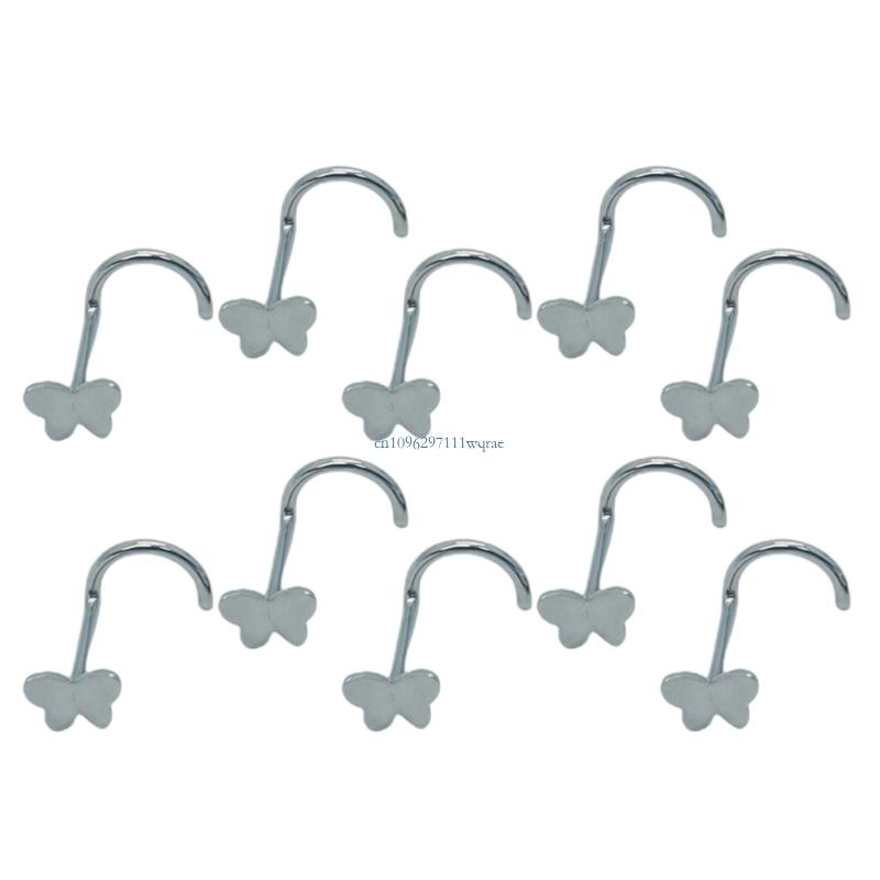 Stainless Steel Butterfly Nose - Body Jewelry For Sensitive Skin avaliação e preço