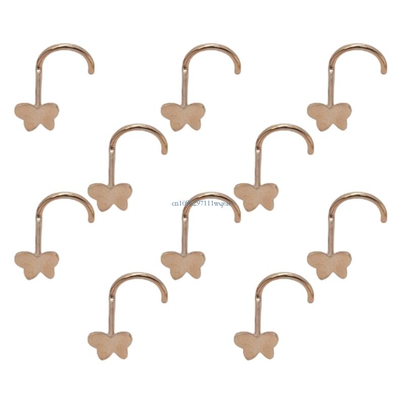 Stainless Steel Butterfly Nose - Body Jewelry For Sensitive Skin avaliação e preço