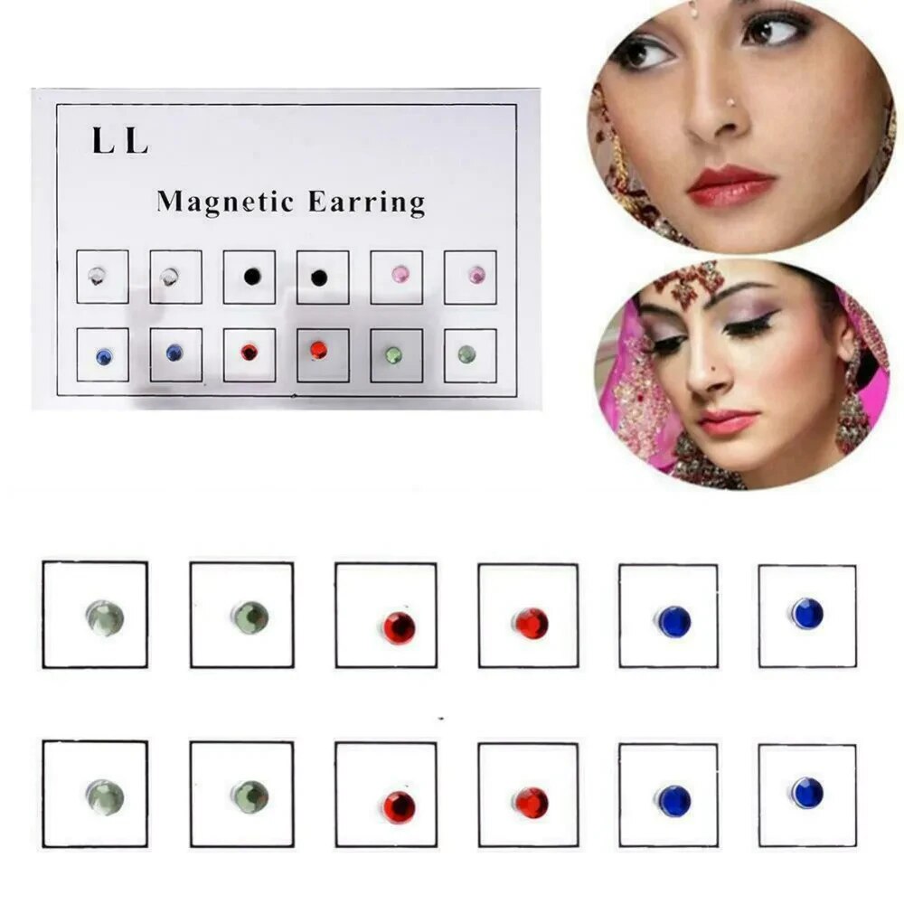 12PCS/Card Fake Cheater Non Pi - Body Jewelry Nose Ring avaliação e preço