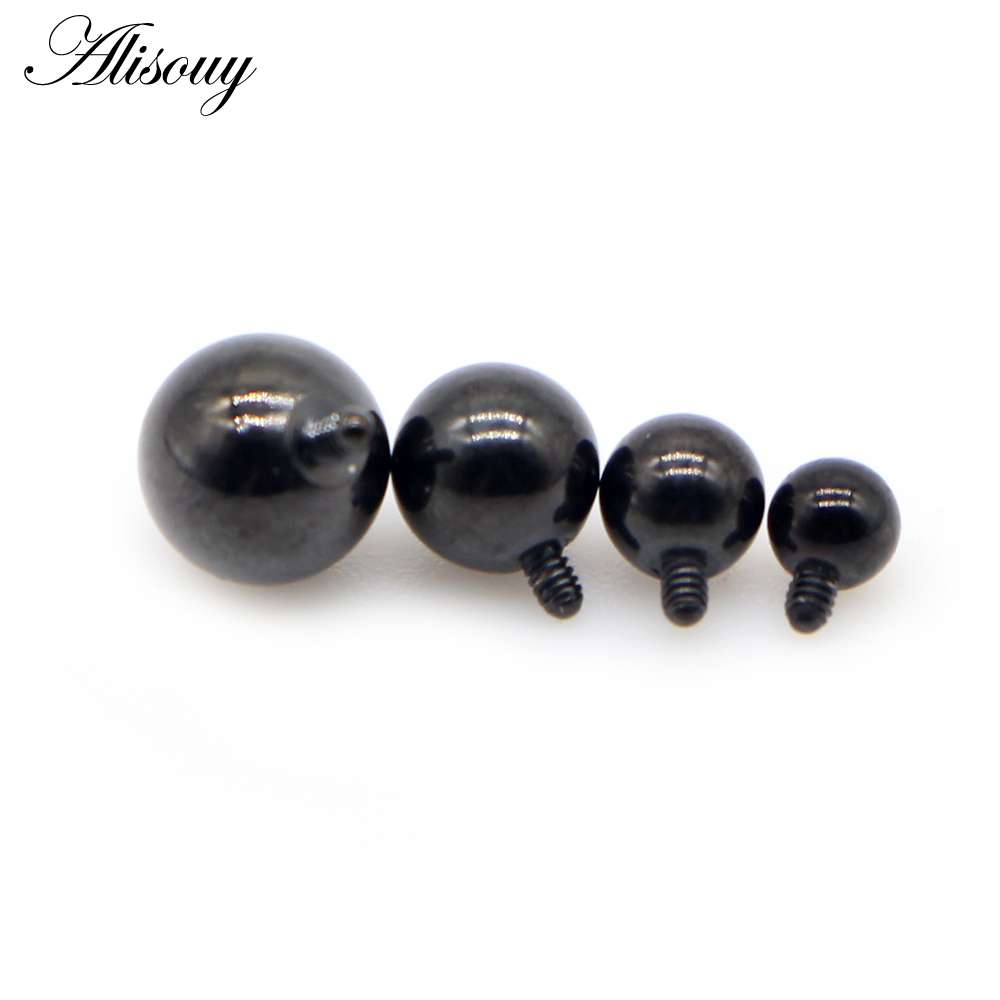 Alisouy 2PCS 3/4/5/6mm 16G Sta - Body Jewelry Dermal avaliação e preço