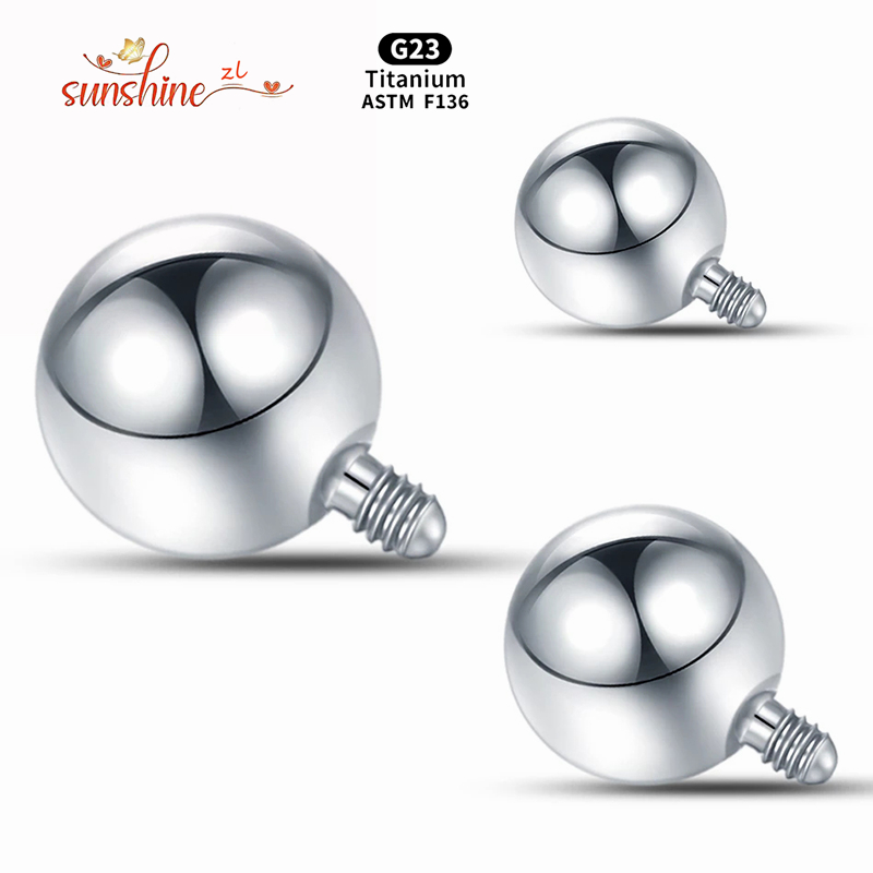 1PCS Internally Threaded Ball  - Body Jewelry Dermal avaliação e preço