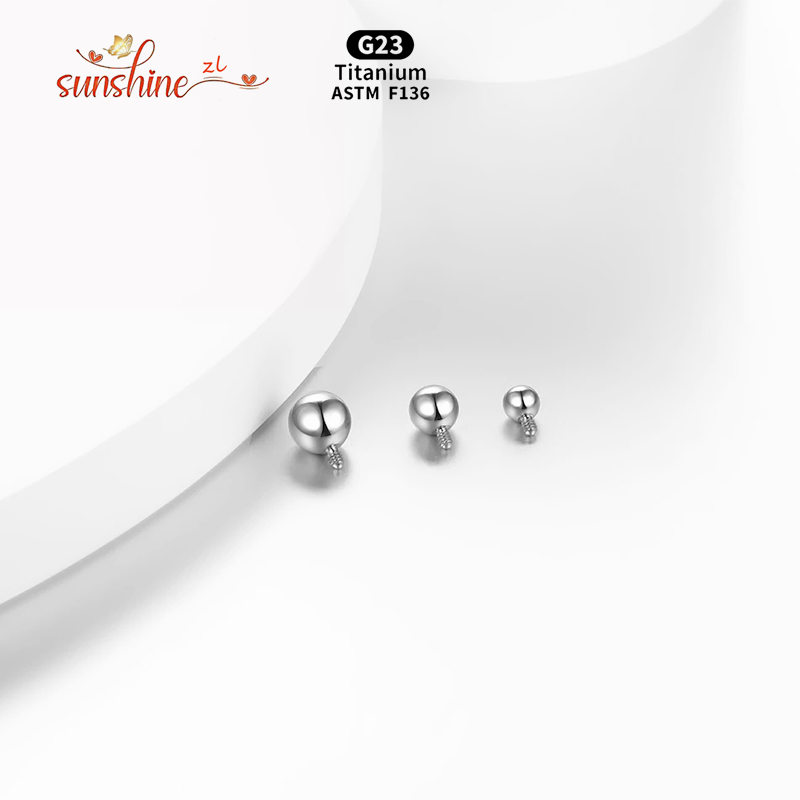 1PCS Internally Threaded Ball  - Body Jewelry Dermal avaliação e preço