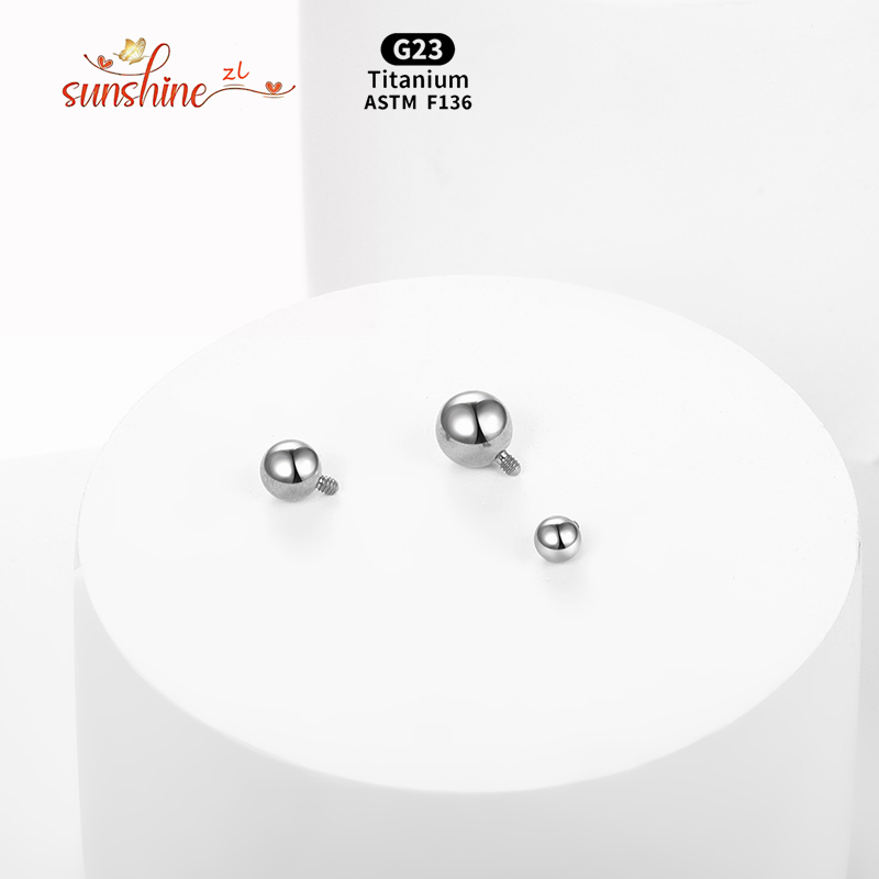 1PCS Internally Threaded Ball  - Body Jewelry Dermal avaliação e preço
