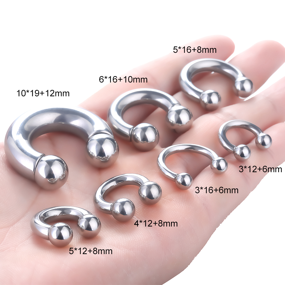 1Pc/lot Steel Big Large Size H - Zoor Body Jewelry avaliação e preço