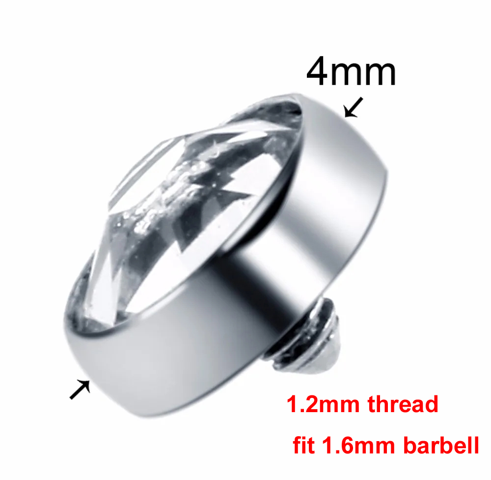 1PC G23 Titanium Dermal Anchor - Body Jewelry Dermal avaliação e preço