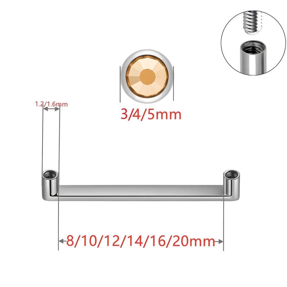 ASTM F136 Titanium Dermal Anch - Body Jewelry Dermal avaliação e preço