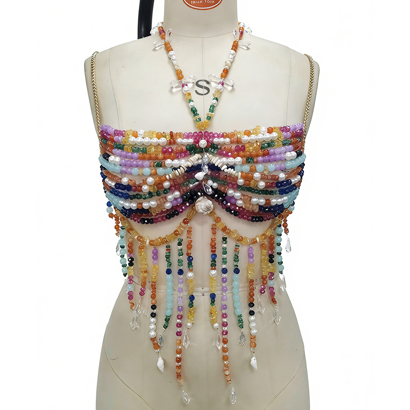 Handmade Boho Style Festival B - Body Jewelry Bra avaliação e preço