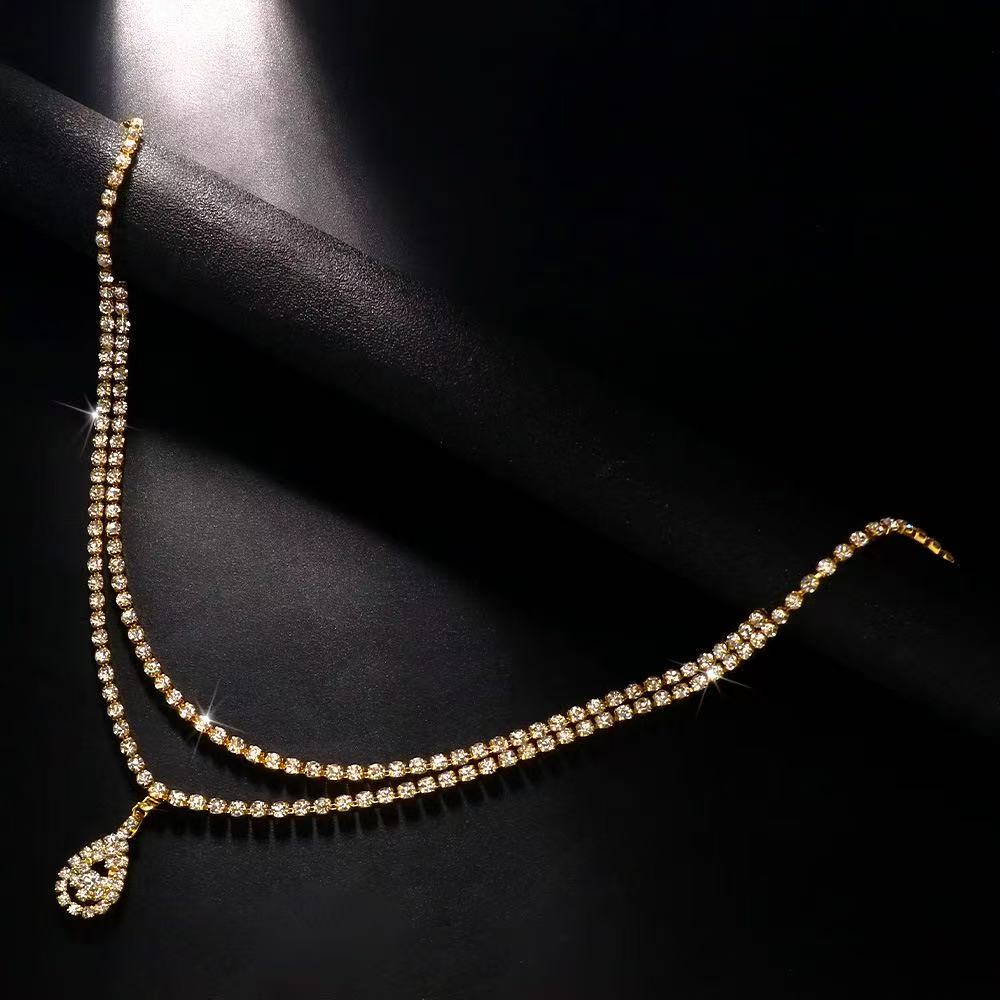 Luxury Rhinestone Double Chain - Body Jewelry Luxury avaliação e preço