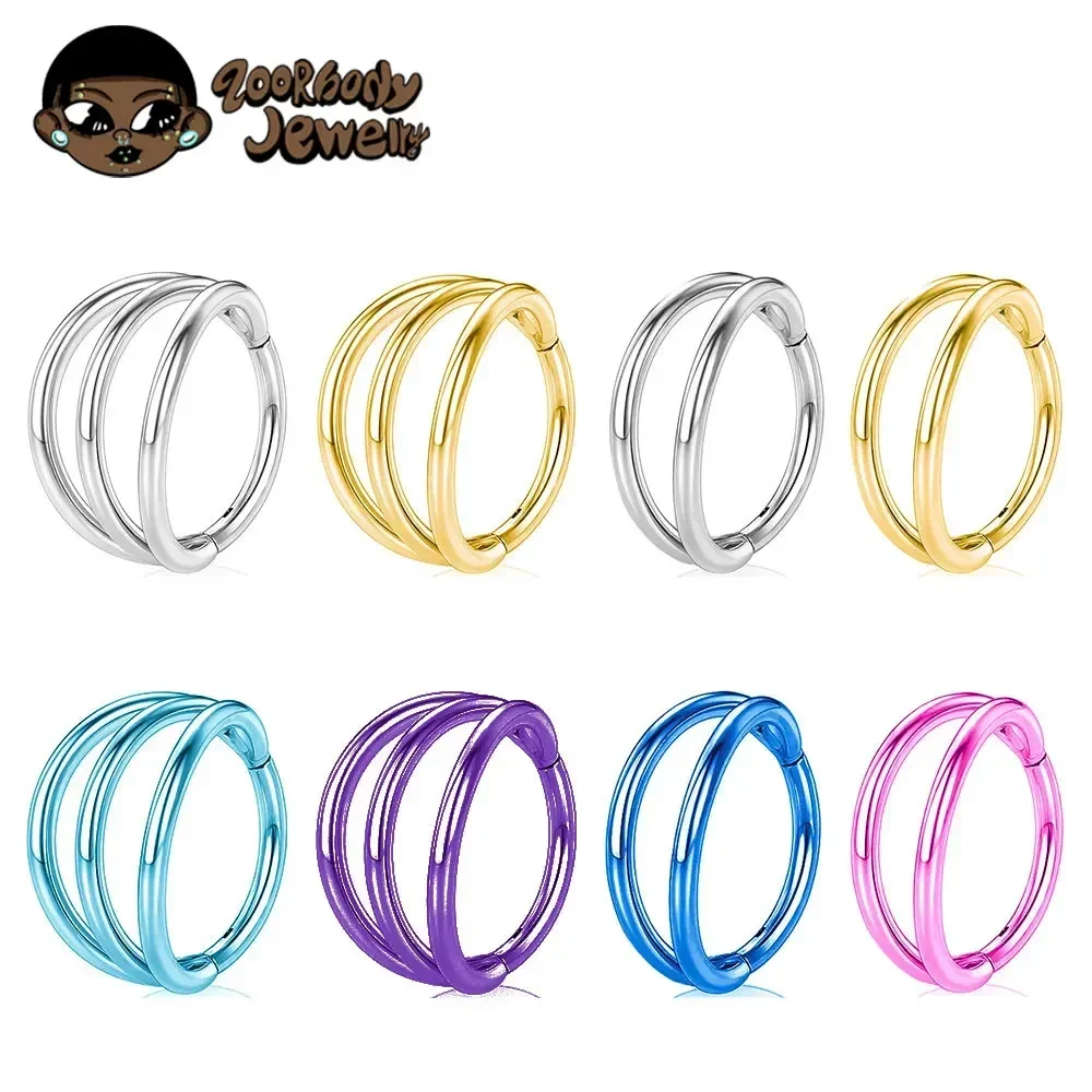 ASTM F136 Titanium 3 Layer Hin - Zoor Body Jewelry avaliação e preço