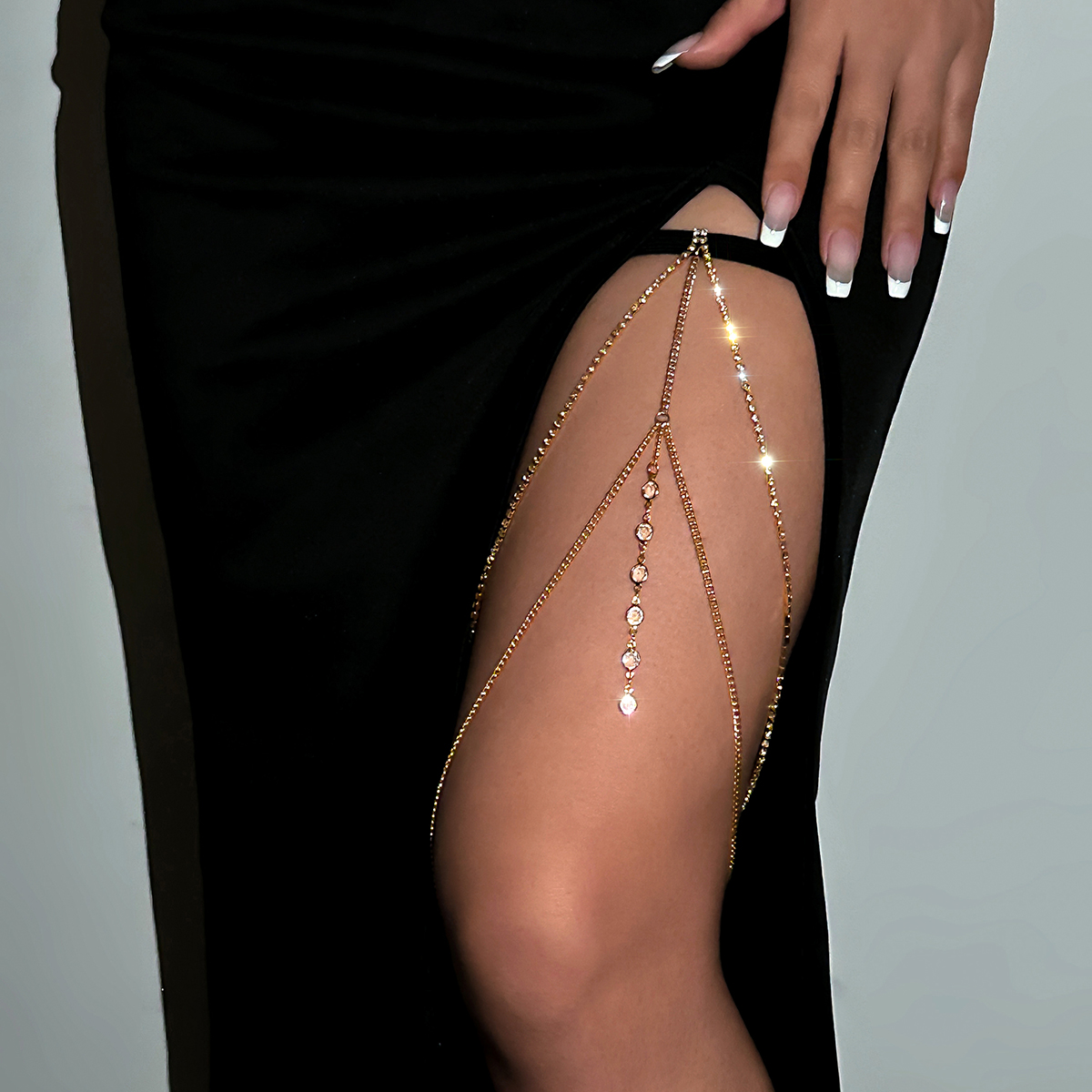 Sexy Shiny Crystal Multilayer  - Body Jewelry Charms avaliação e preço