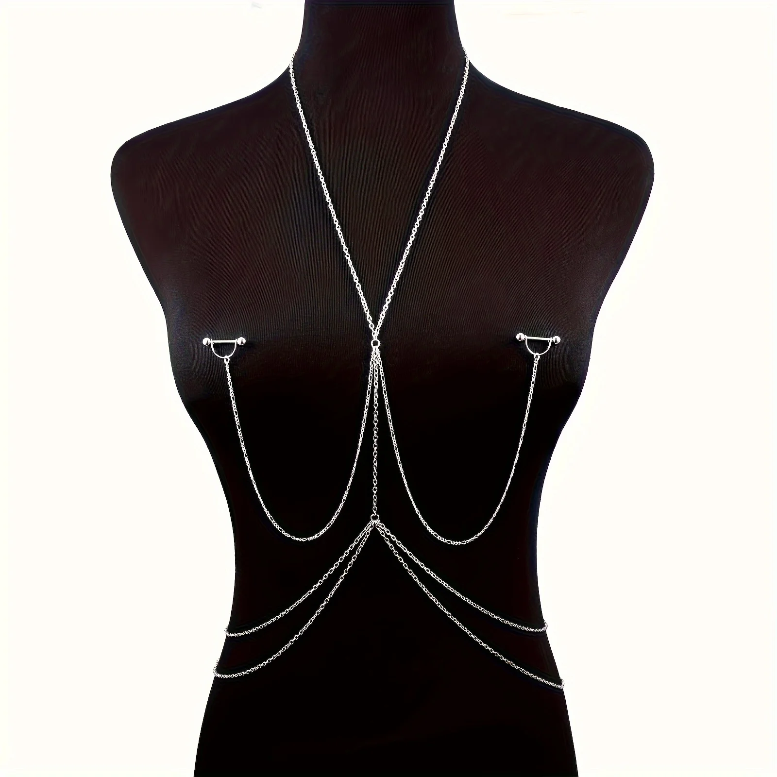 1pc  Elegant & Sexy Body Chain - Body Jewelry Chest avaliação e preço