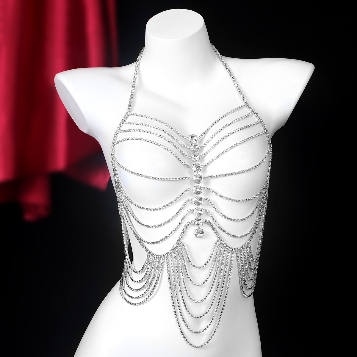 Luxurious Stripe Tassels Retro - Body Jewelry Chest avaliação e preço