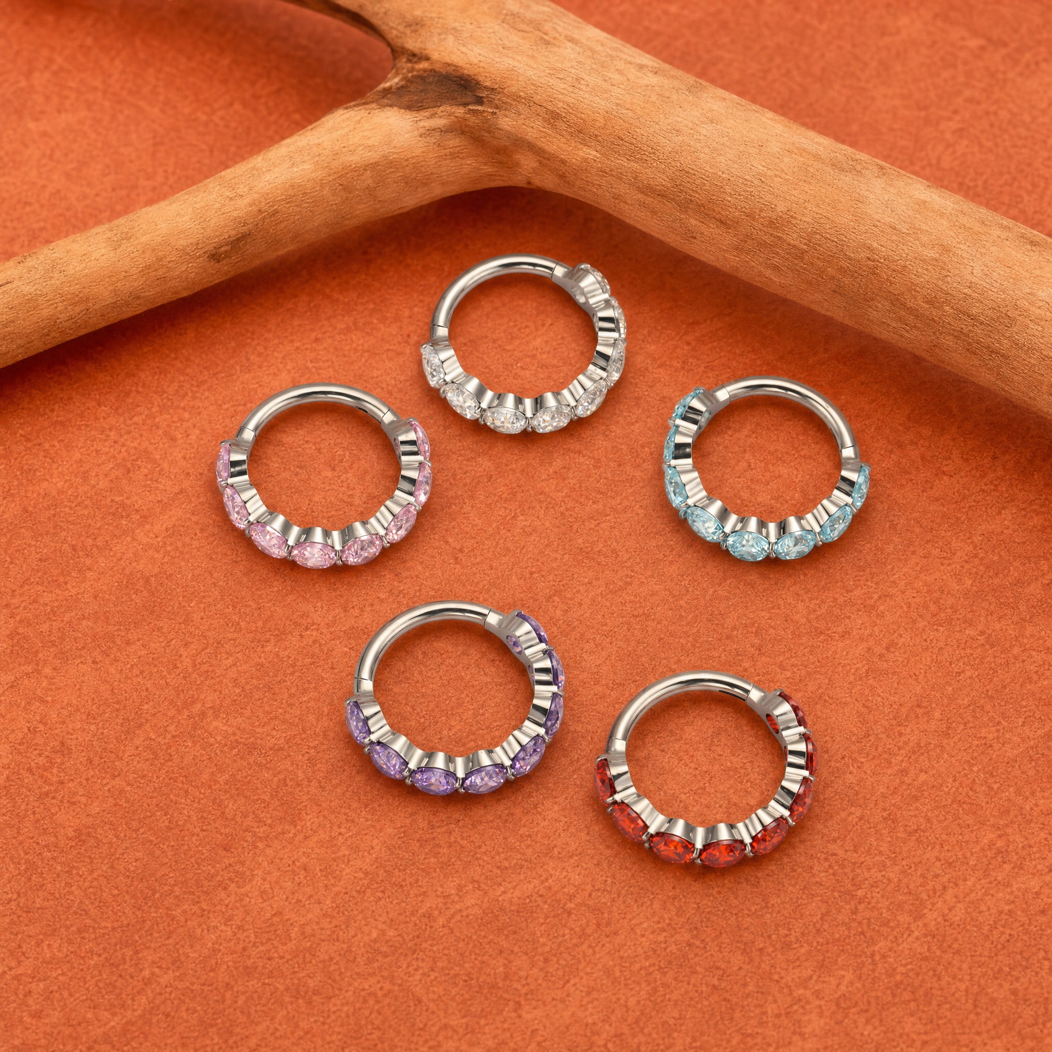 ZOOR F136 Titanium Luxury Zirc - Zoor Body Jewelry avaliação e preço