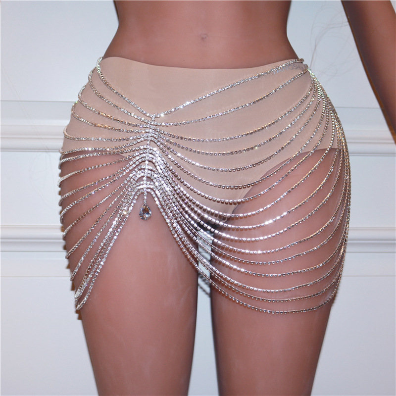 1PCS Sexy Shiny Tassel Crystal - Body Jewelry Luxury avaliação e preço