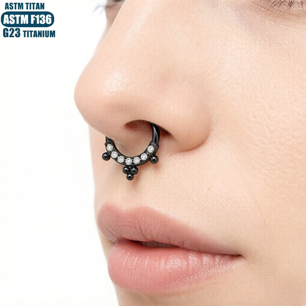 G23 Titanium Nose Ring Piercin - Body Jewelry For Sensitive Skin avaliação e preço