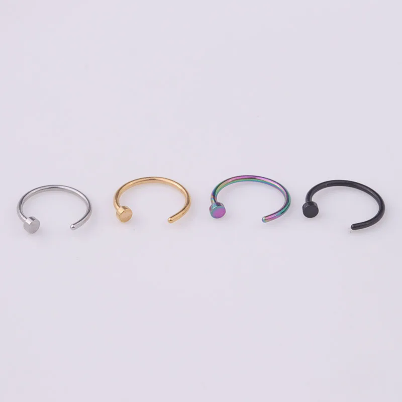 5pcs/lot 20G Nose Ring Hoop, 6 - Body Jewelry Nose Ring avaliação e preço