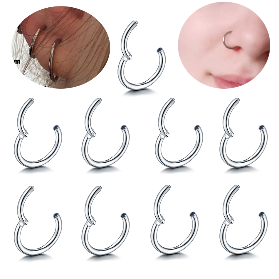 316L Surgical Steel Seamless N - Body Jewelry For Sensitive Skin avaliação e preço