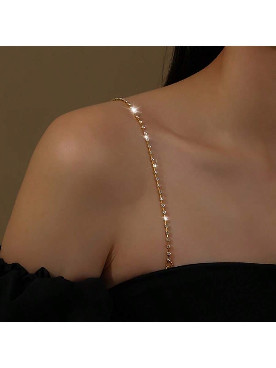 Elegant adjustable rhinestone  - Body Jewelry Bra avaliação e preço