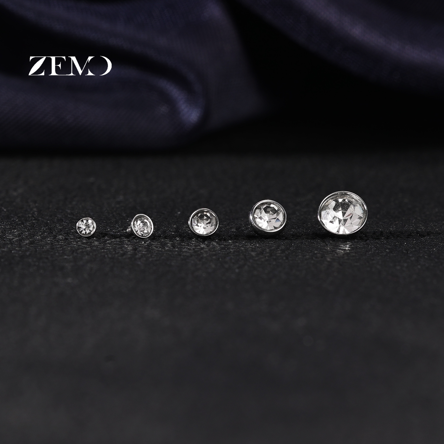 ZEMO 1-2pcs/lot Stainless Stee - Body Jewelry Dermal avaliação e preço