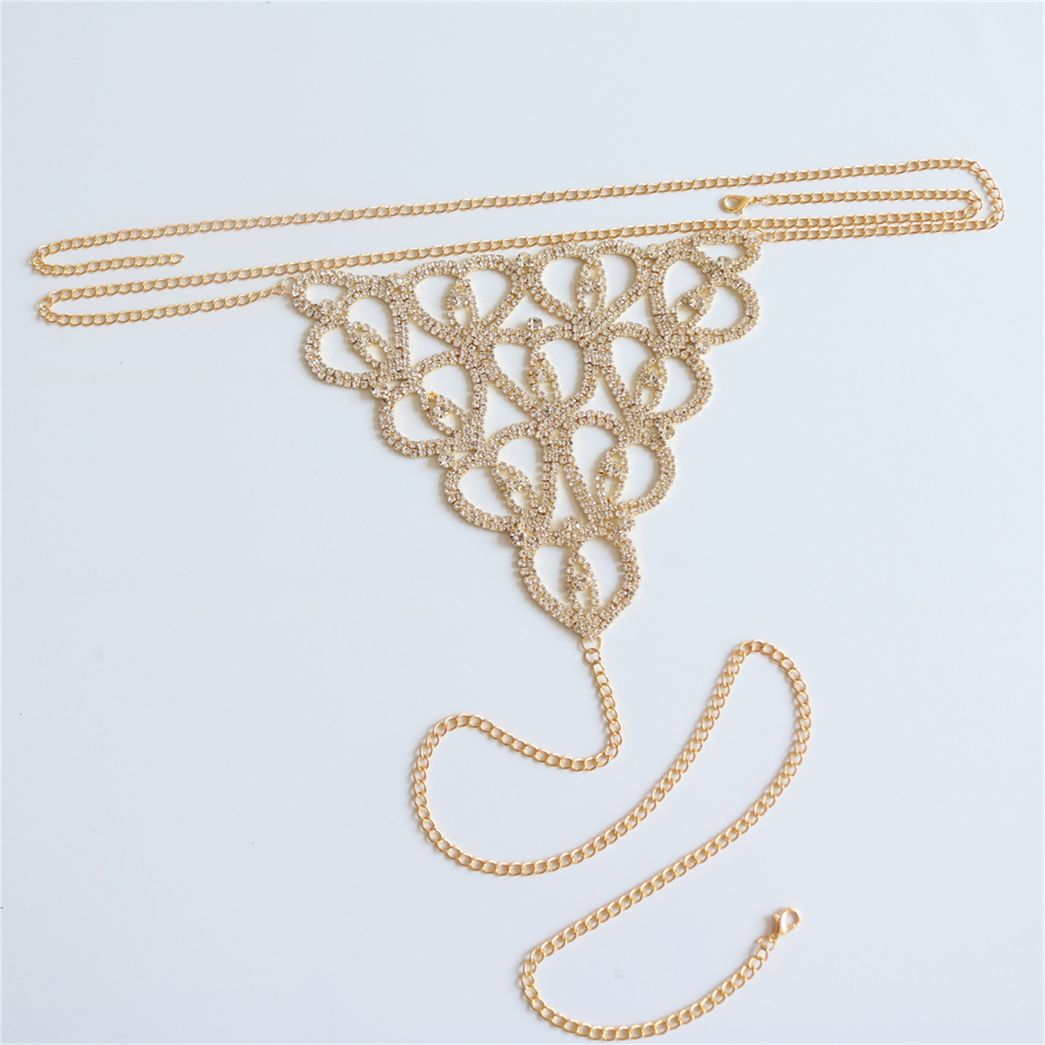 Sexy Body Chain Heart-shaped T - Body Jewelry Luxury avaliação e preço