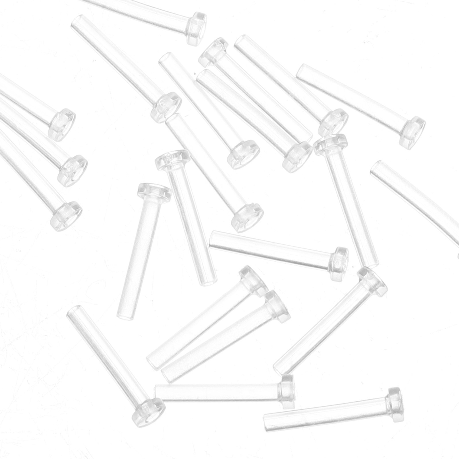 50Pcs Ear Pin Sleeves Clear Tr - Body Jewelry For Sensitive Skin avaliação e preço