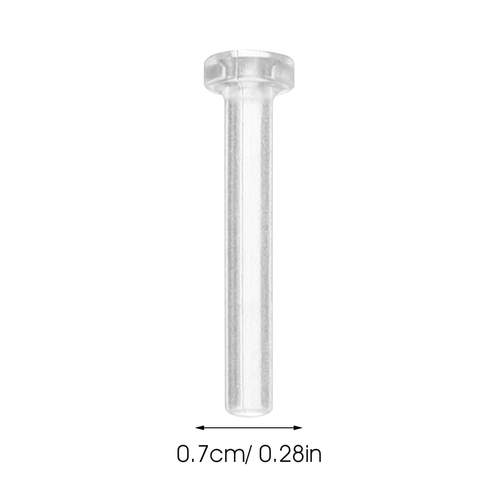 50Pcs Ear Pin Sleeves Clear Tr - Body Jewelry For Sensitive Skin avaliação e preço