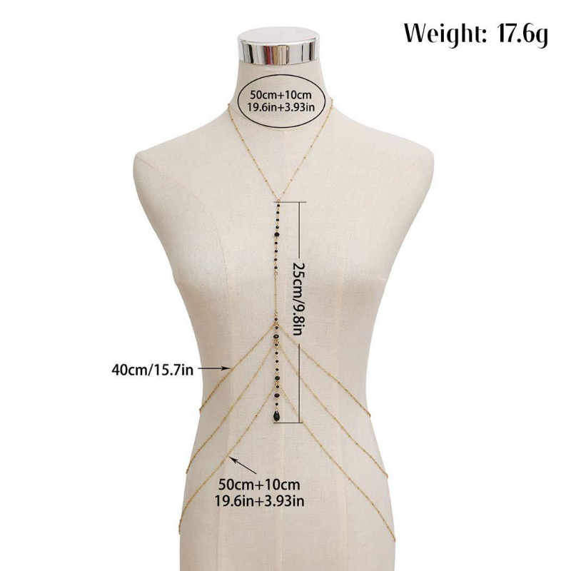 Sexy Multilayer Tassel Bead Be - Body Jewelry Charms avaliação e preço