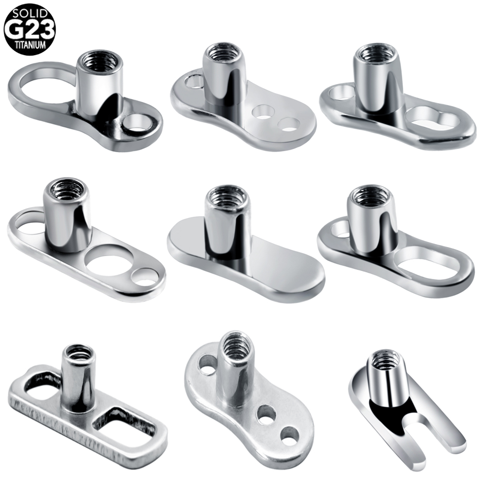 1PC G23 Titanium Piercings Mic - Body Jewelry Dermal avaliação e preço