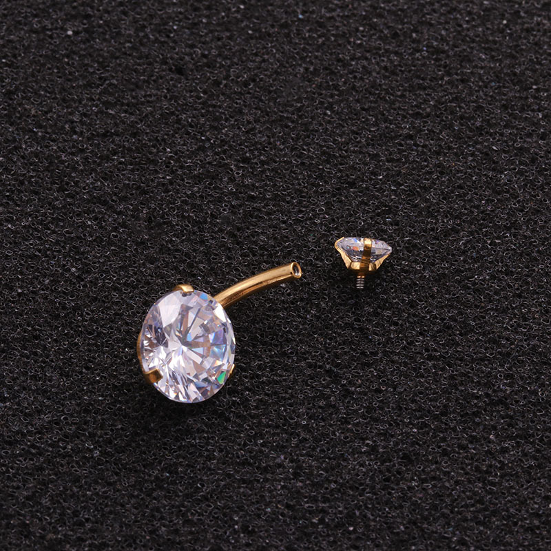 14G Belly Button Rings Surgica - Body Jewelry For Sensitive Skin avaliação e preço