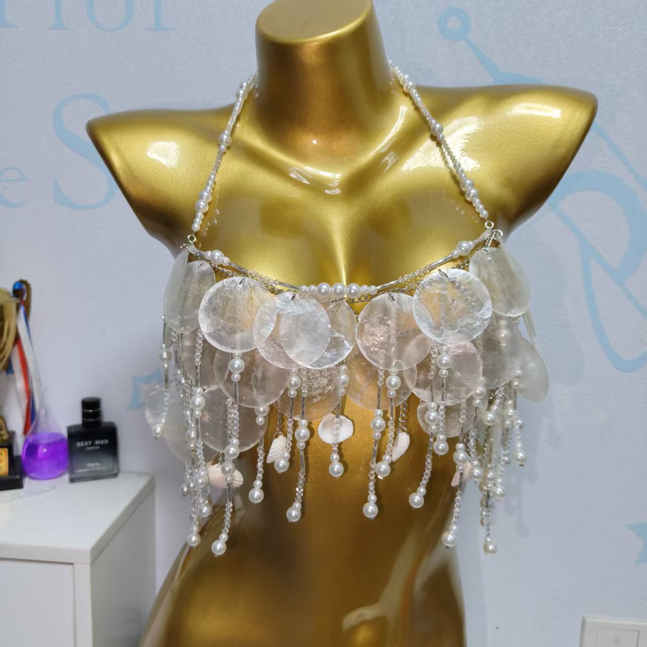Handmade Sparkly Mermaid Top C - Body Jewelry Bra avaliação e preço