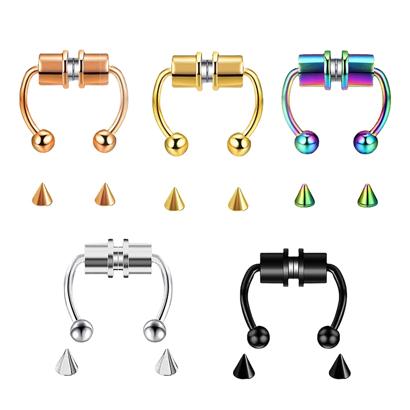 Fake Piercing Nose Ring Hoop S - Body Jewelry Nose Ring avaliação e preço