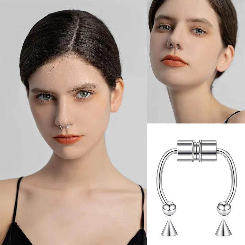 Fake Piercing Nose Ring Hoop S - Body Jewelry Nose Ring avaliação e preço