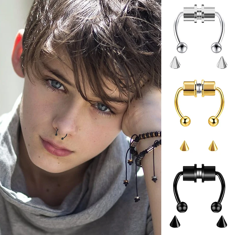 Fake Piercing Nose Ring Hoop S - Body Jewelry Nose Ring avaliação e preço